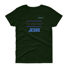 Load image into Gallery viewer, Women's JESUS IS THE MVP short sleeve t-shirt
