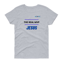 Load image into Gallery viewer, Women's JESUS IS THE MVP short sleeve t-shirt
